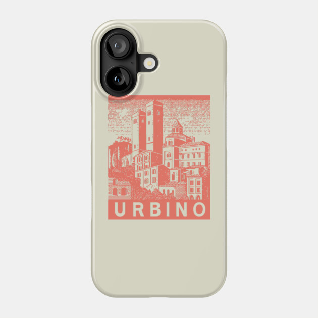 Urbino Italy Vintage Travel Design Phone Case by TuncGK