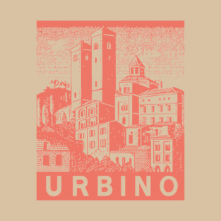 Urbino Italy Vintage Travel Design T-Shirt