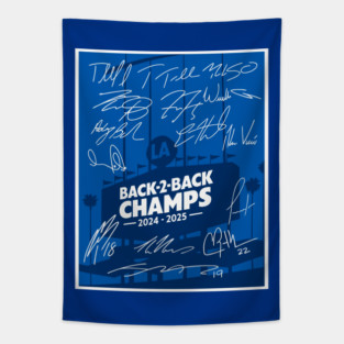 Dodgers Back To Back Champions 2024 2025 Tapestry