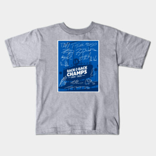 Dodgers Back To Back Champions 2024 2025 Kids T-Shirt