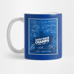 Dodgers Back To Back Champions 2024 2025 Mug
