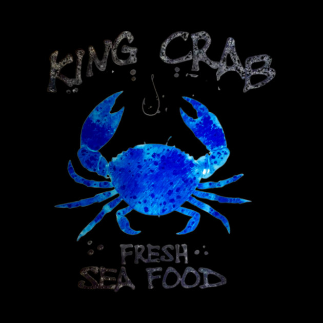 King Crab Fresh Seafood Watercolor Style Graphic by Art2Wear