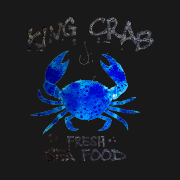 King Crab Fresh Seafood Watercolor Style Graphic by Art2Wear