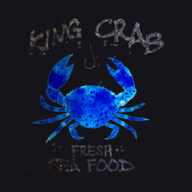 King Crab Fresh Seafood Watercolor Style Graphic by Art2Wear
