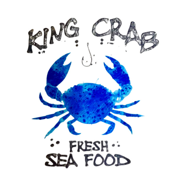 King Crab Fresh Seafood Watercolor Style Graphic by Art2Wear