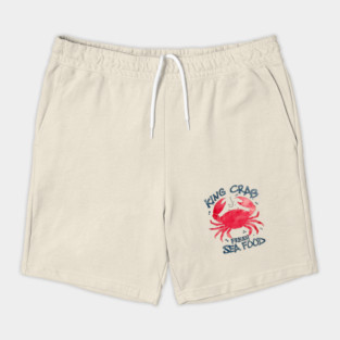 King Crab Fresh Seafood Watercolor Ocean Lover Shorts