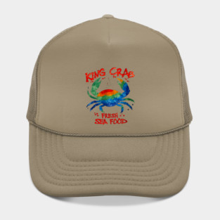 King Crab Watercolor Fresh Seafood Lover Graphic Hat