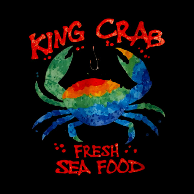King Crab Watercolor Fresh Seafood Lover Graphic by Art2Wear