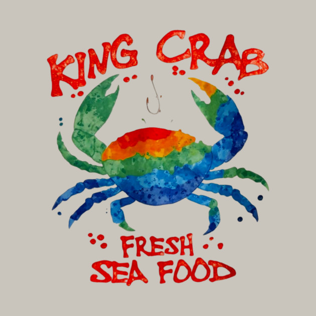 King Crab Watercolor Fresh Seafood Lover Graphic by Art2Wear