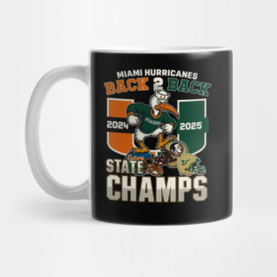 Miami Hurricanes  back to back champions 2025 Mug