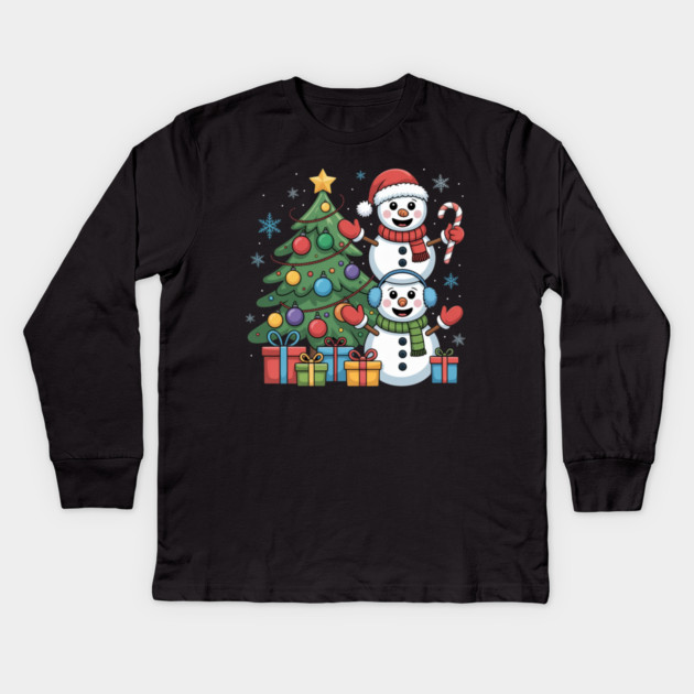 christmas-humor Kids Long Sleeve T-Shirt by Creatifly Graphic Tees