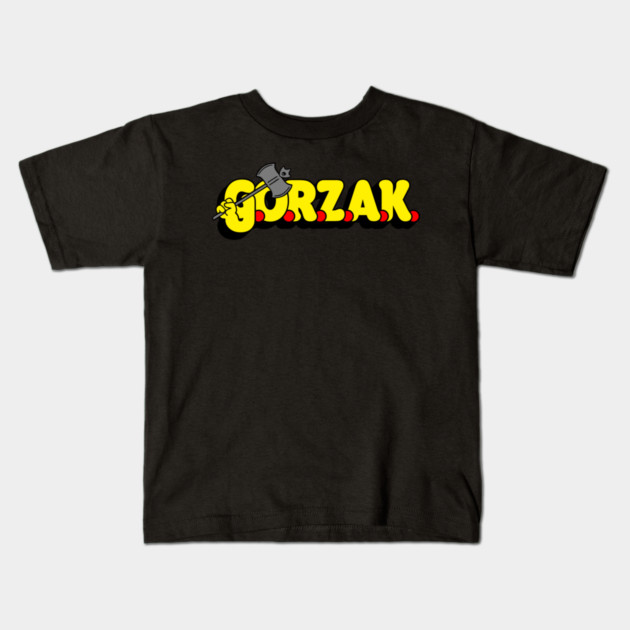 GORZAK MUSCLE Kids T-Shirt by The Adult Nerd