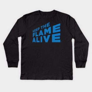 2026 Official Vacuumer Keep the Flame Alive (TM) Kids Long Sleeve T-Shirt