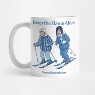 Keep the Flame Alive (TM) Alpine Skiers Mug