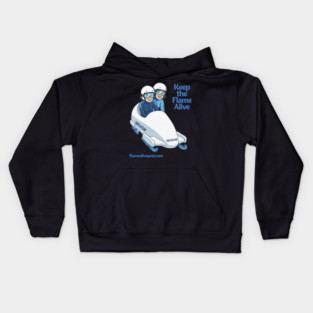 Keep the Flame Alive (TM) Bobsled Kids Hoodie