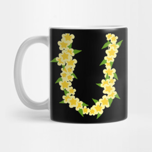 Hawaiian Flower Chain Tropical Summer Vacation Mug