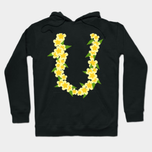 Hawaiian Flower Chain Tropical Summer Vacation Hoodie