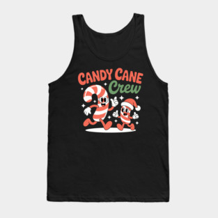 Candy Canes Crew Two Cute Santa Candy Canes Funny Baker Tank Top