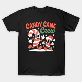 Candy Canes Crew Two Cute Santa Candy Canes Funny Baker T-Shirt