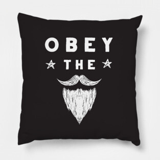Obey The Beard Pillow