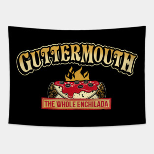 Guttermouth The Whole Enchilada Spicy Food Logo Retro Style Tapestry