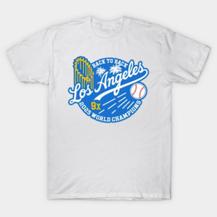 Back to back 9x Los Angeles Dodgers World Champions 2025 T-Shirt
