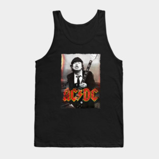 VINTAGE AC/DC RED Tank Top