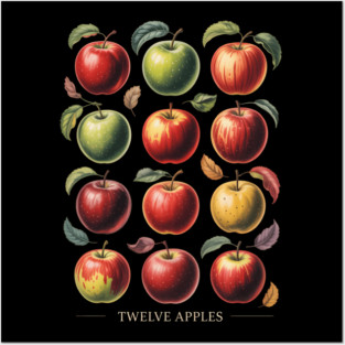 Realistic Different Kinds Of Apple Varieties Apple Picking Posters and Art