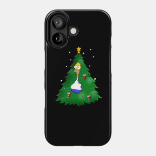 The Simpsons Christmas Tree – Funny Holiday Cartoon Design Phone Case