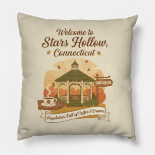 Gilmore Girls - Stars Hollow Connecticut Pillow