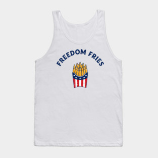 Freedom Fries Political Satire Tank Top