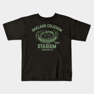 Vintage Stadium Oakland Athletics Baseball – Oakland Coliseum Kids T-Shirt