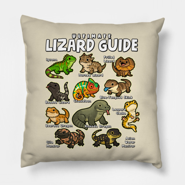 Ultimate Lizard Guide Pillow by GoshWow®