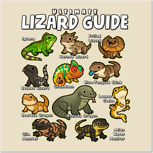 Ultimate Lizard Guide Wall Art by GoshWow®
