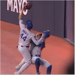 Andy Pages 2025 World Series Game-Saving Catch Posters and Art