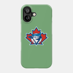 Red and Blue Canadian Baseball Leaf Phone Case