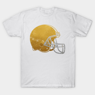 Retro Golden Football Helmet T-Shirt