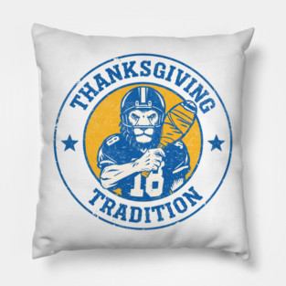 Detroit-Lions-Happy-Thanksgiving Pillow