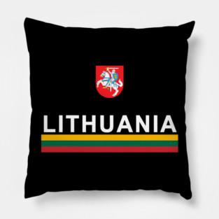 Lithuania Sports Lithuanian Flag Emblem Pillow