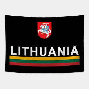 Lithuania Sports Lithuanian Flag Emblem Tapestry