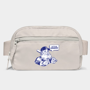 Retro Santa Claus Loves Los Angeles Dodgers Bag