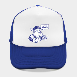 Retro Santa Claus Loves Los Angeles Dodgers Hat