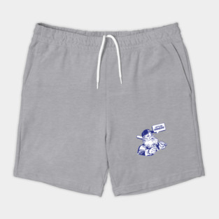 Retro Santa Claus Loves Los Angeles Dodgers Shorts