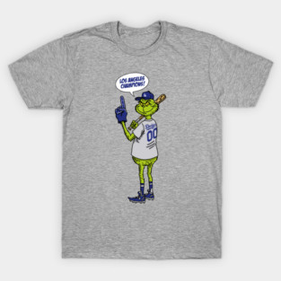 Grinch - Fan Of Los Angeles Dodgers T-Shirt