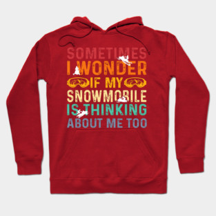 Snowmobile Sled Sledding Fun Winter Sports Adventures Hoodie