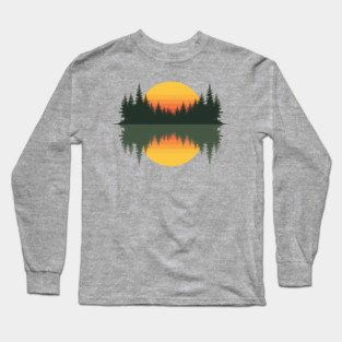 Trees Wildlife Nature Vintage Forest Long Sleeve T-Shirt