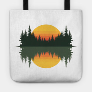 Trees Wildlife Nature Vintage Forest Tote