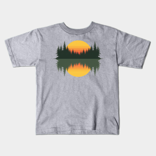 Trees Wildlife Nature Vintage Forest Kids T-Shirt by ArtistTee ⭐⭐⭐⭐⭐