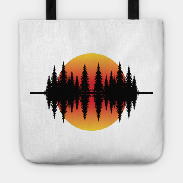 Vintage Forest Trees and Wildlife Nature Scene Tote by ArtistTee ⭐⭐⭐⭐⭐