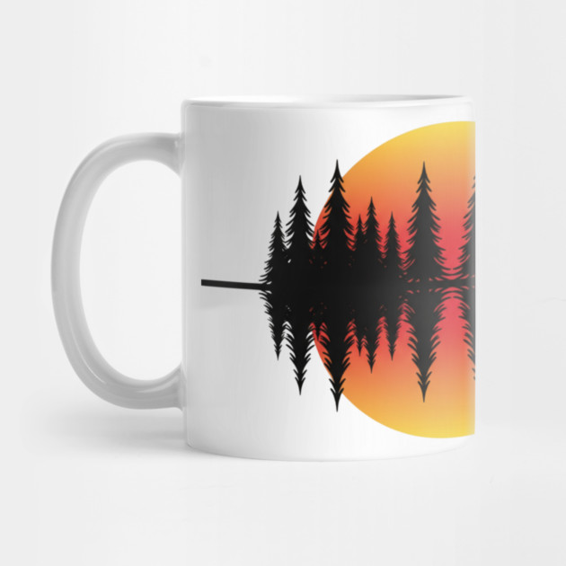 Vintage Forest Trees and Wildlife Nature Scene by ArtistTee ⭐⭐⭐⭐⭐